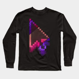 Computer Multicolor galaxy gradient Mouse Cursor Design Long Sleeve T-Shirt